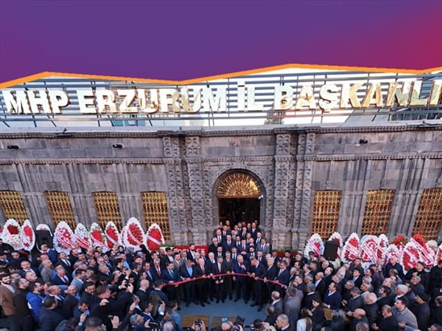 MHP Erzurum İl Başkanlığı Yeni Hizmet Binası Açıldı!