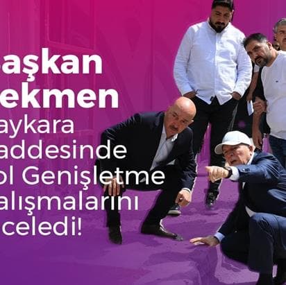 Başkan Sekmen Çaykara Caddesinde!