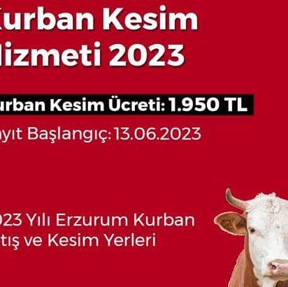 Kurban kesim ücretleri belirlendi