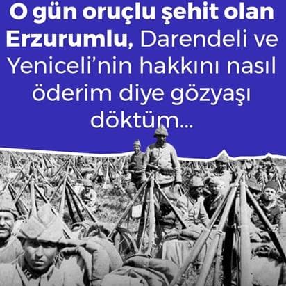 Çanakkale siperlerinde Ramazan-ı Şerif'e dair bir mektup