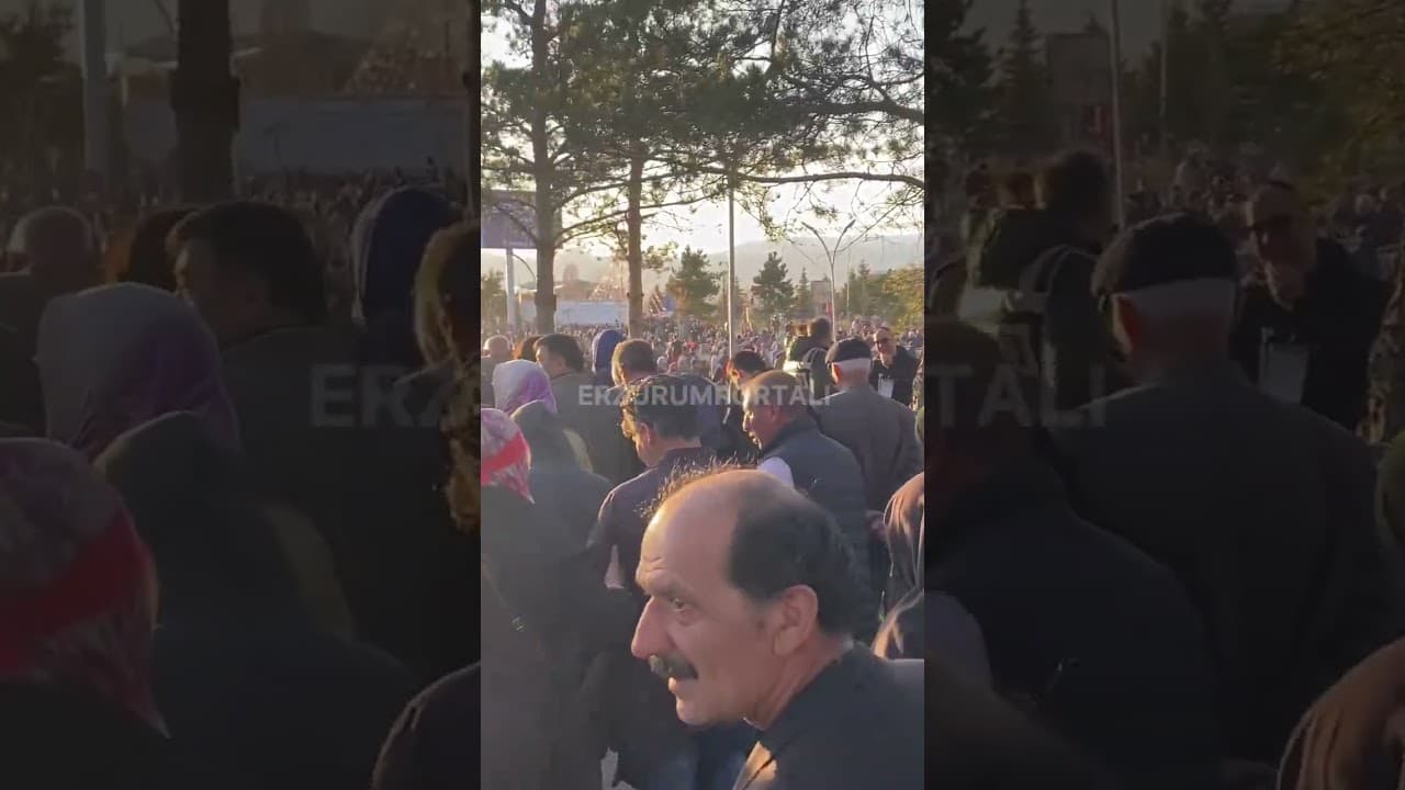 Cumhurbaşkanı Erdoğan'ın Erzurum mitingine 130 bin kişi katıldı.