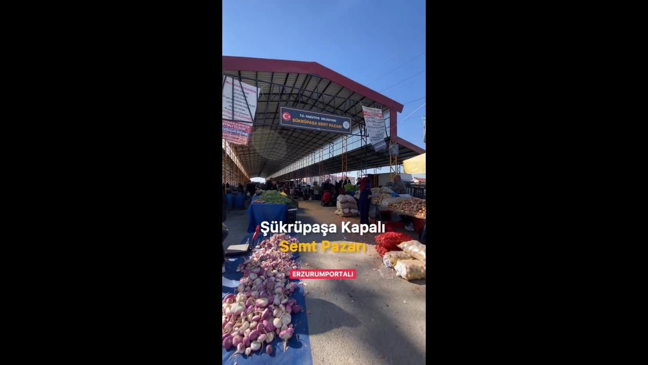 Erzurum'da Semt Pazarı!