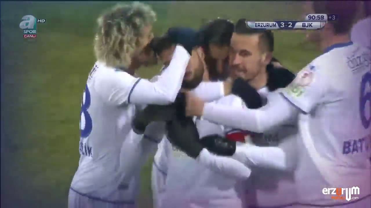 Erzurumspor Beşiktaş Maçının Golleri!