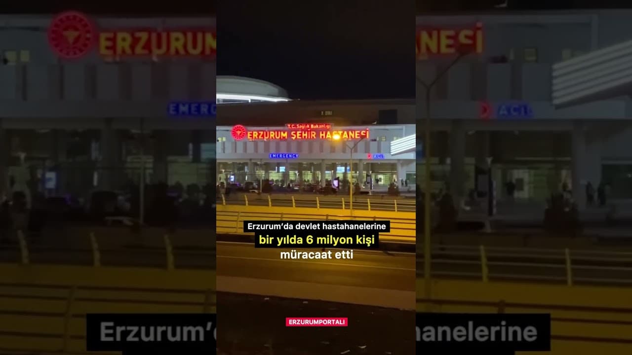 Şehir Hastanesine Yılda 6 milyon kişi müracaat etti #erzurum #erzurumhaber #şehirhastanesi