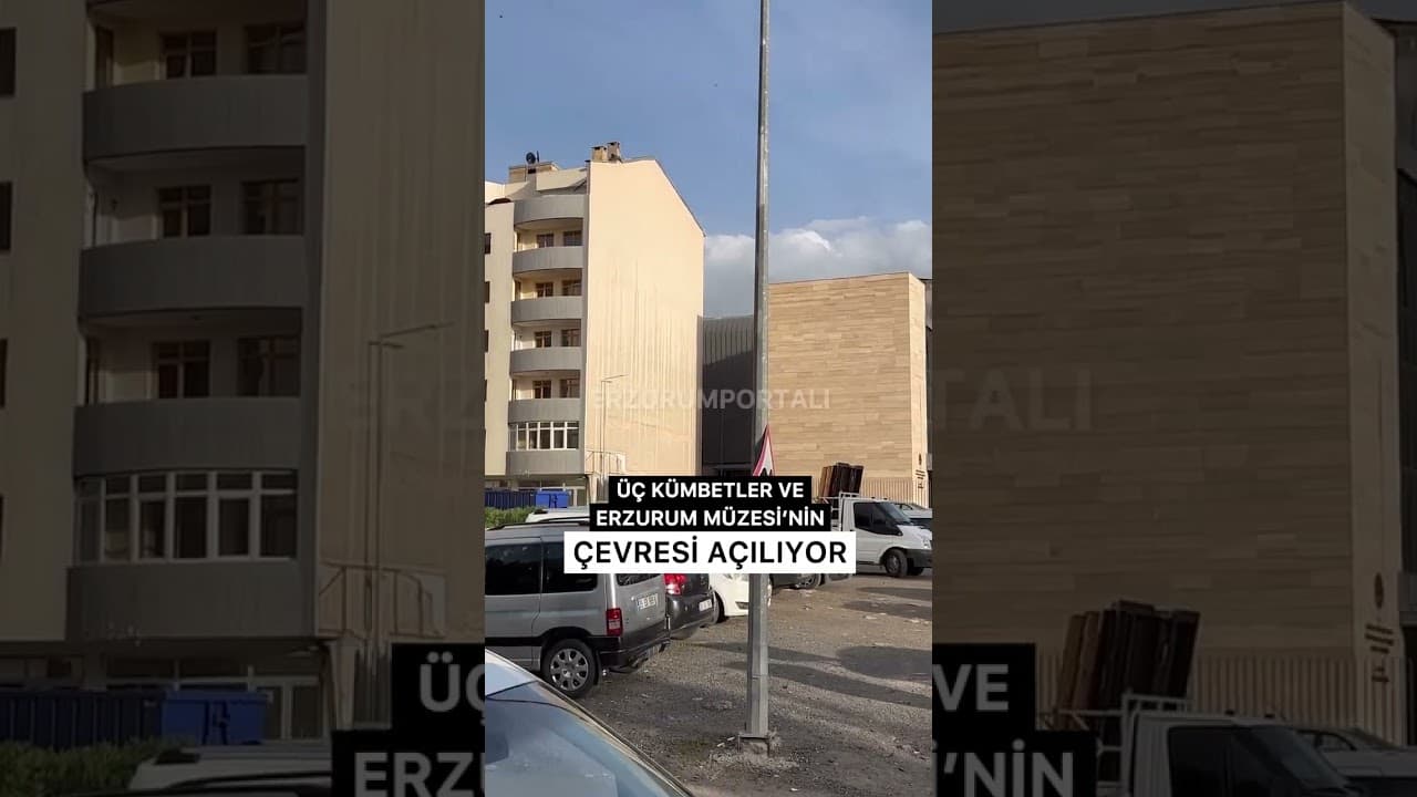 Erzurum Müzesi ve Üç Kümbetlerin çevresinde yer alan binaların yakımına başlandı. #erzurum