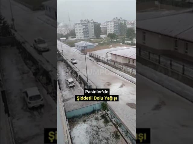 Haziran ayında Erzurum’un Pasinler İlçesinde Şiddetli Dolu Yağışı! #erzurum #pasinler #dolu