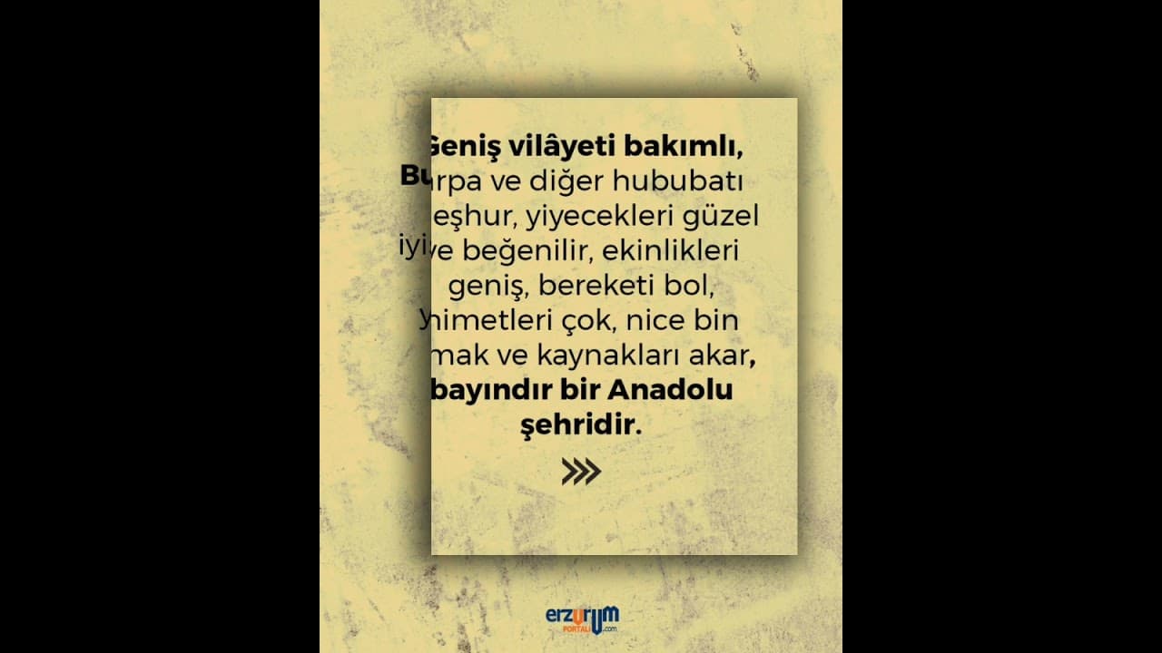Evliya Çelebi'nin kaleminden Erzurum'un 8 özelliği #erzurum #erzurumportali