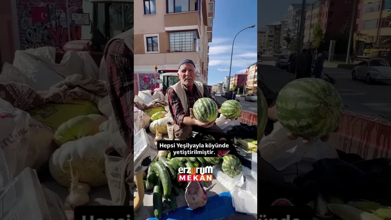 Kim demiş Erzurum’da 🍉 karpuz olmaz!