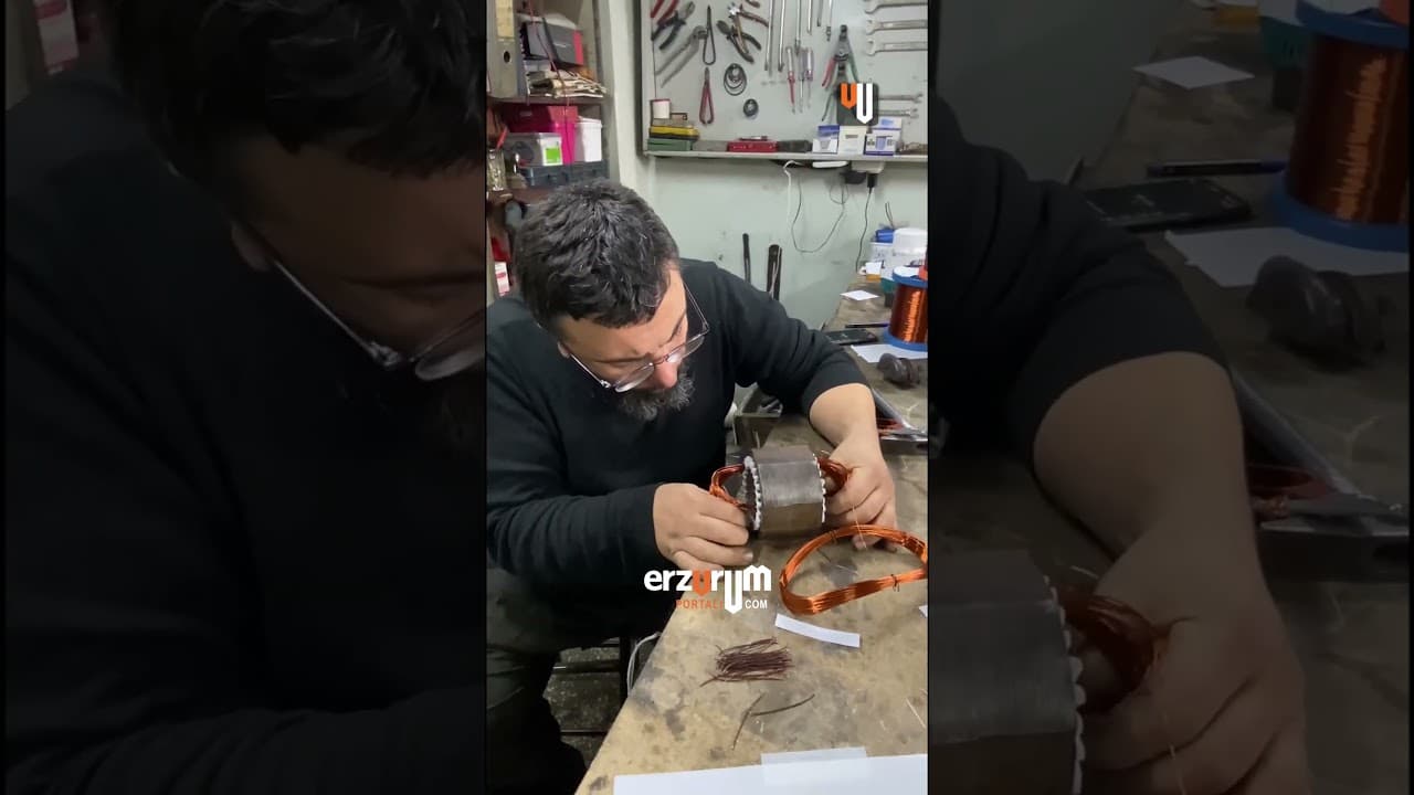 💢Doğu Anadolu Bölgesinin, otomobil bobinajı saran tek ustası Erzurum’da❗️