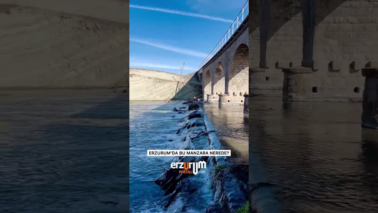 Erzurum’un sakin köşelerinden Karasu Nehri’nin üzerindeki bu köprü büyüleyici bir manzara sunuyor!