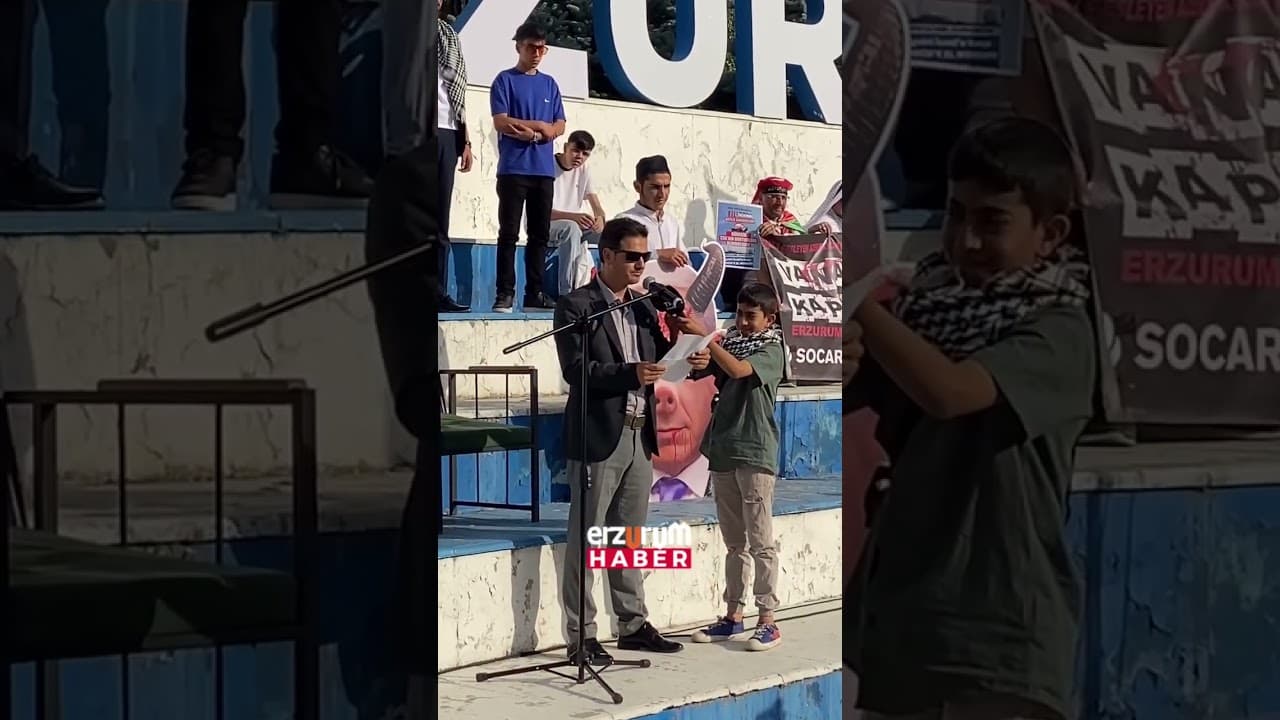 🔴Erzurum Gazze için yürüdü❗️