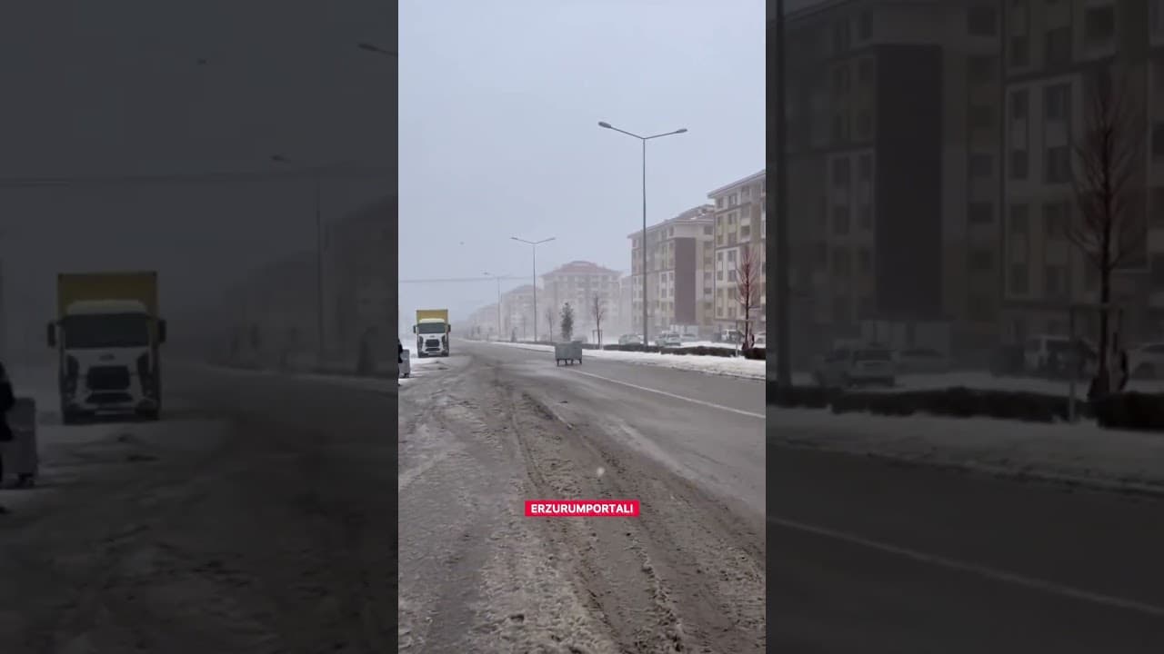 Erzurum'da fırtına maddi hasarlara neden oldu. #erzurum #fırtına #haber