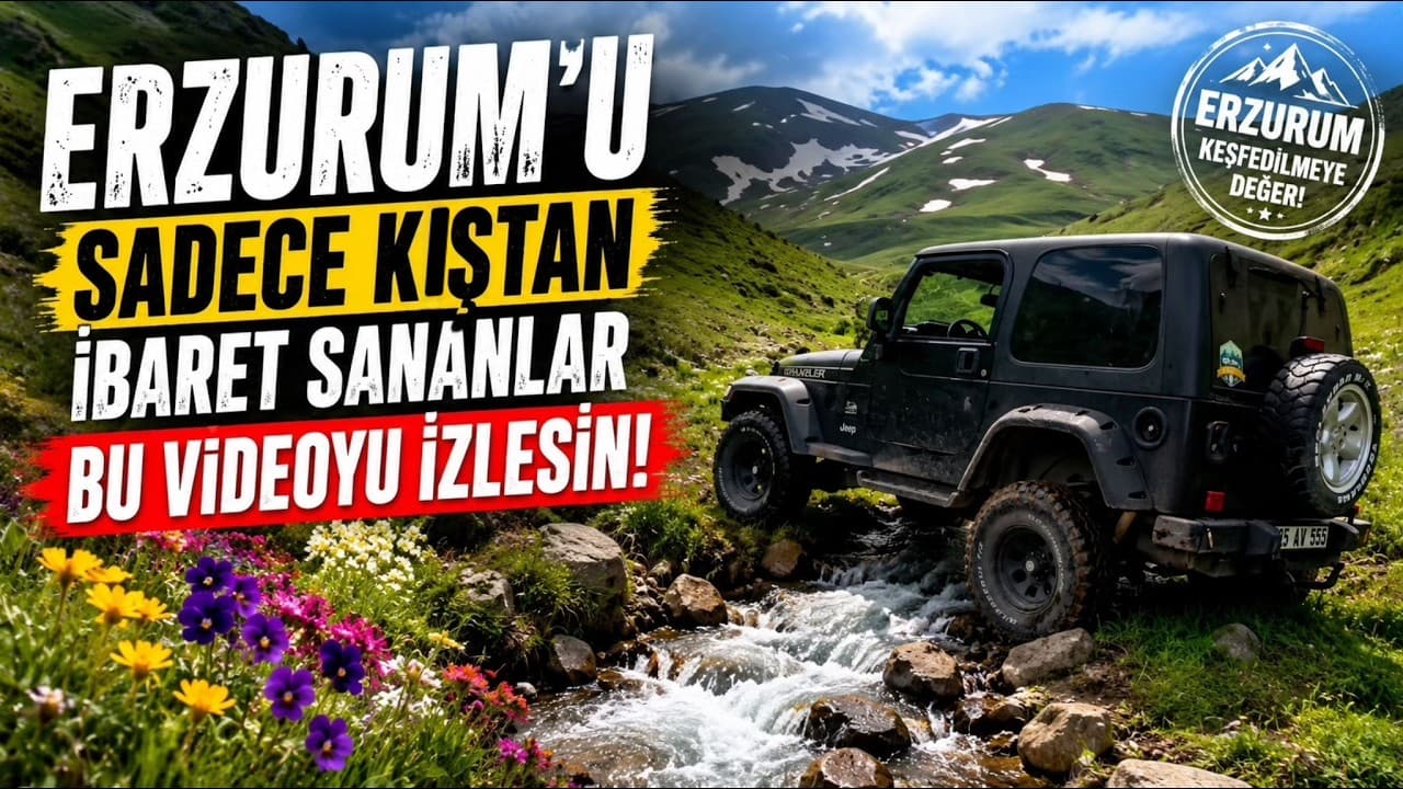 🌿 Erzurum’u sadece kıştan ibaret sananlar bu videoyu izlesin!