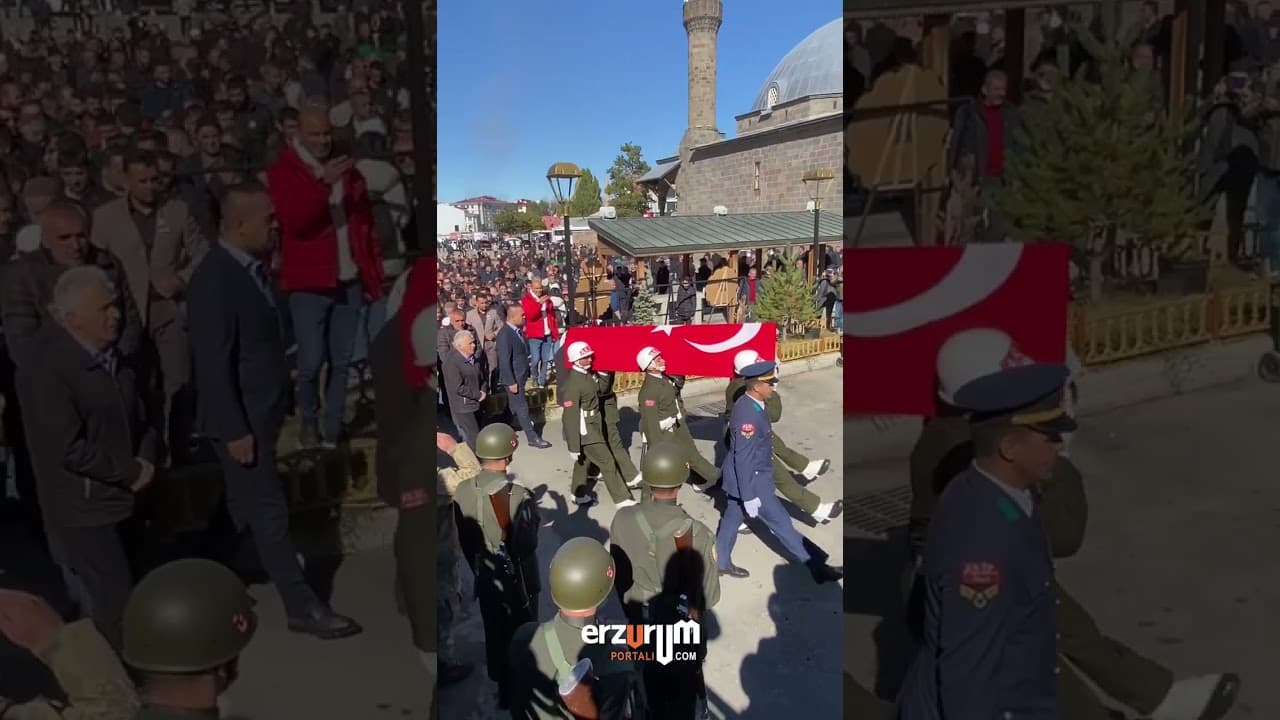 Erzurum Şehidini Ebedi İstirahatgâhına Uğurladı!