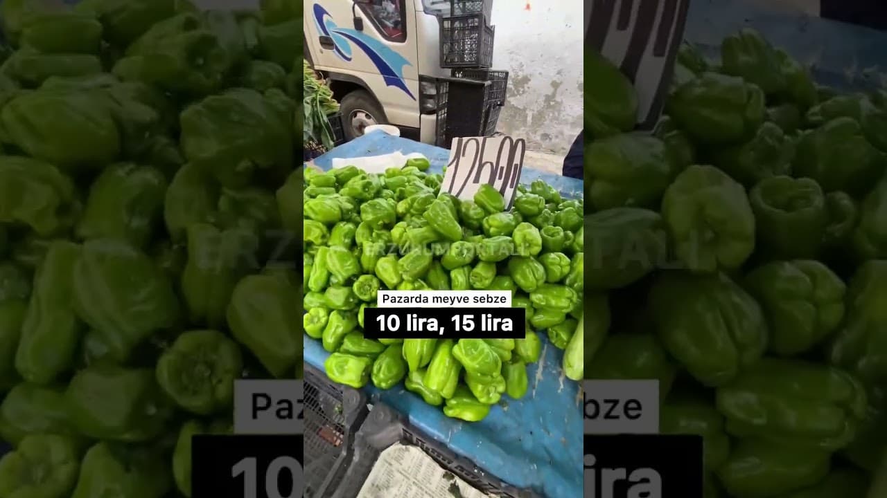 Pazarda meyve sebze 10 lira, 15 lira… #erzurum #erzurumhaber