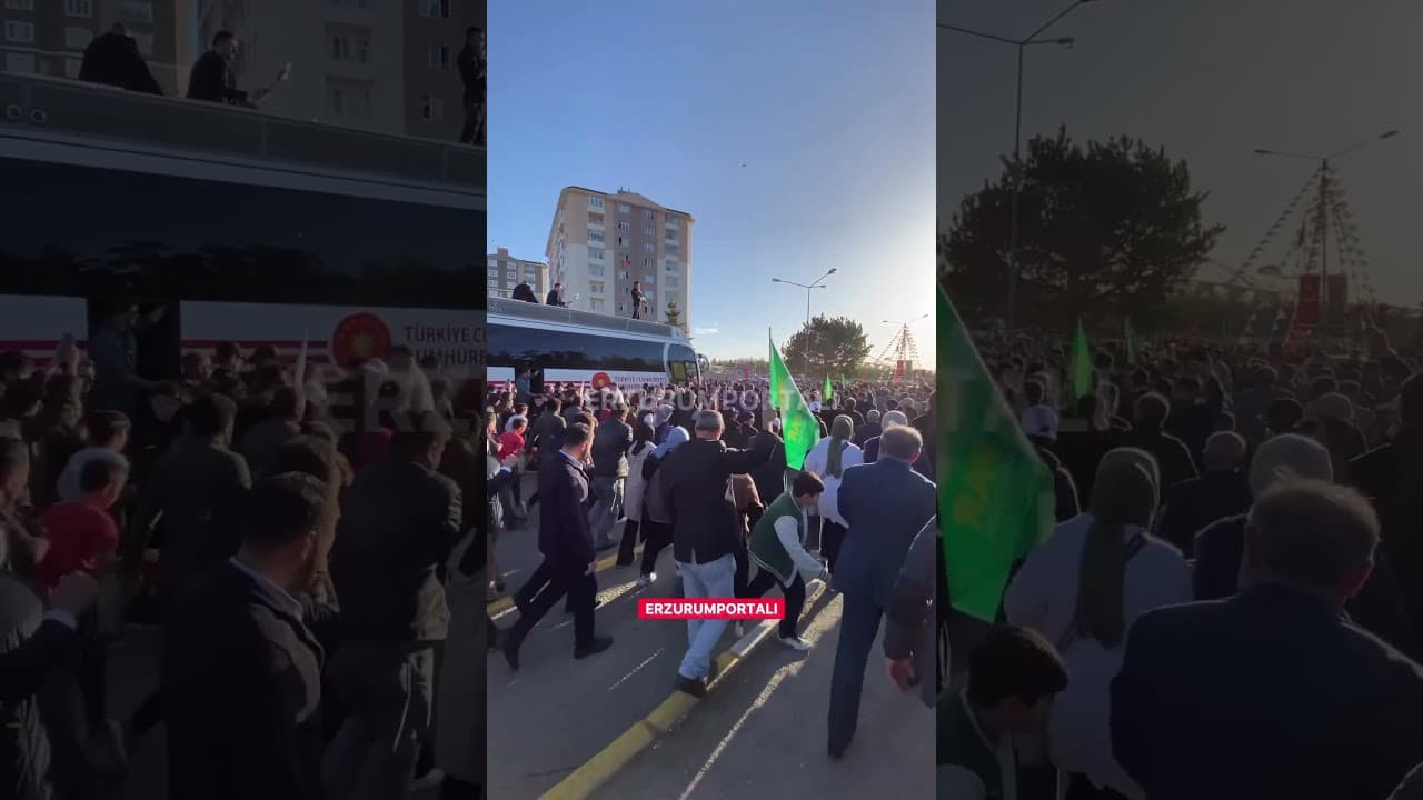 Erdoğan Erzurum’da