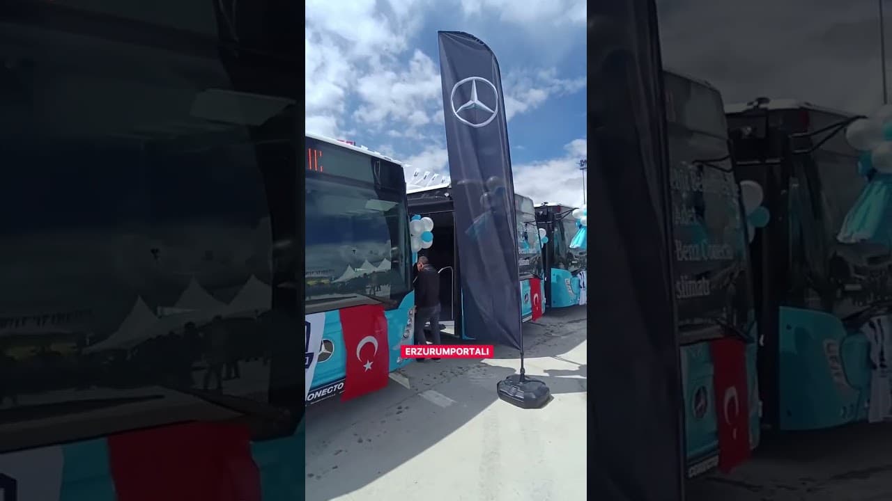 Erzurum araç filosuna 20 otobüs eklendi