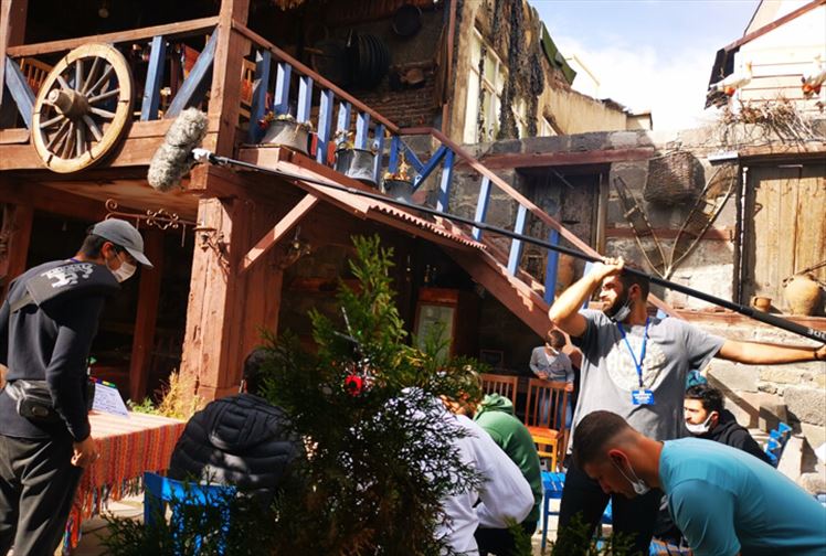 Erzurum'da Çekilen Mümessil Filminin Kamera Arkası