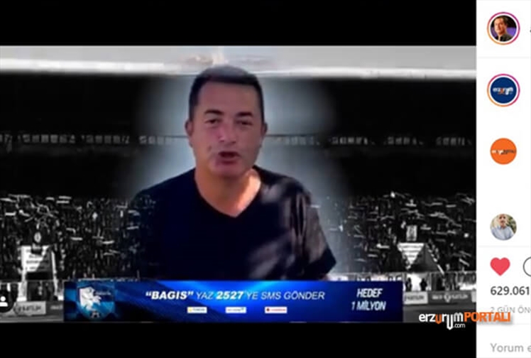 Acun Ilıcalı'nın Moderatörlüğünü Yapacağı Erzurumspor İçin 1 Milyon SMS Programı TV8'de!