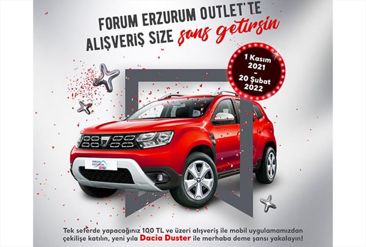 Erzurum’da Dacia Duster Kazanma Şansı