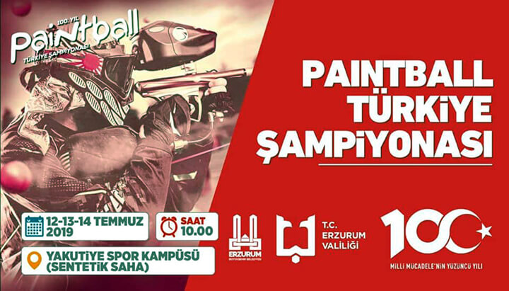 Erzurum'da Paintball Türkiye Şampiyonası