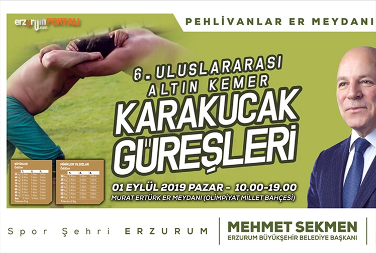 Erzurum Uluslararası Altın Kemer Karakucak Güreşleri Başlıyor!