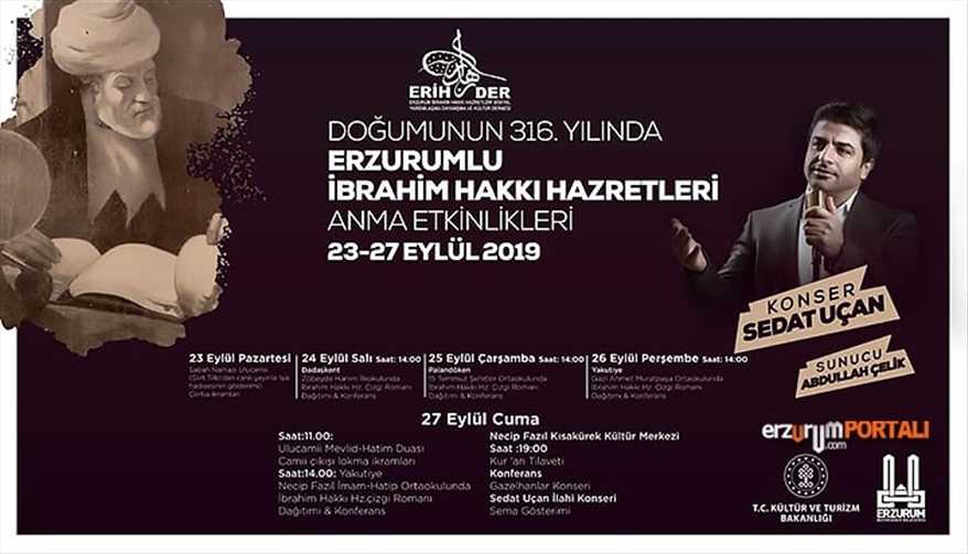 İbrahim Hakkı Hazretleri Doğumunun 316. Yılında Anılıyor!