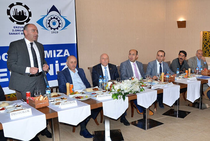 Erzurum Sanayi Yatırımcıları İftarda Bir Araya Geldi