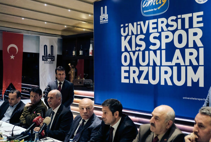 Spor Kenti Erzurumda Düzenlenen 3. Ünilig Kış Oyunları Heyecanı