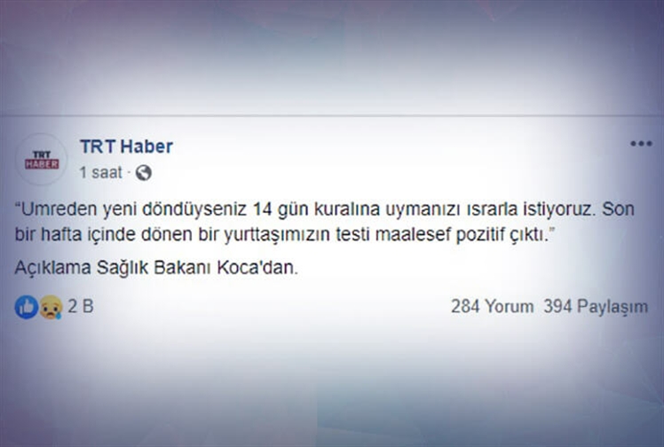 Umreden Dönenler 14 Gün Kuralını Unutmayın!
