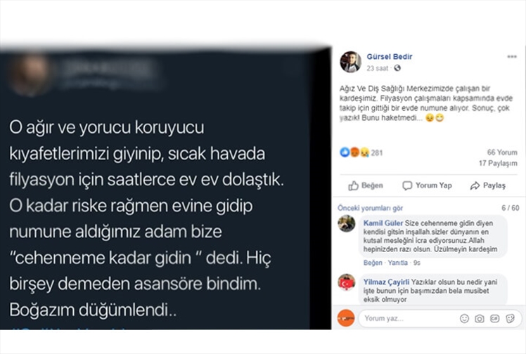 Sağlık Çalışanları 'Cehenneme Kadar Gidin' Sözünü Hak Etmiyor!