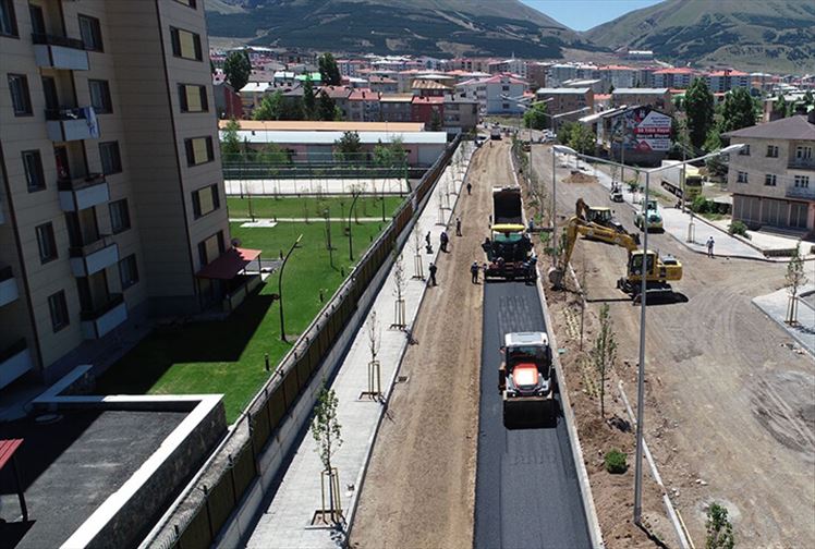 Erzurum yol çalışması Yunus Emre ve Kayakyolu, Aliravi Caddesi ve Yoncalık ile buluşuyor
