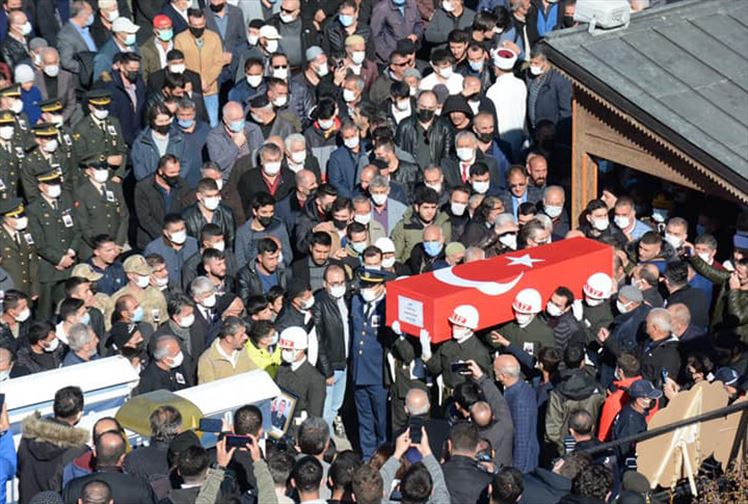 Erzurum Şehidine Son Görevini Yaptı