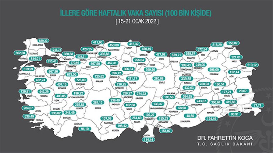 Erzurum Vaka Sayısı