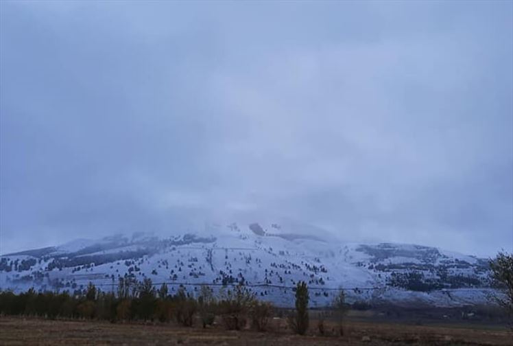 Erzurum Palandöken'e Kar Yağdı