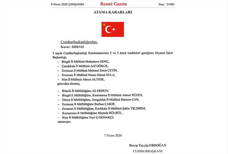 Erzurum Müftüsü Görevden Alındı! Yeni Müftü Şahin Yıldırım Kimdir?