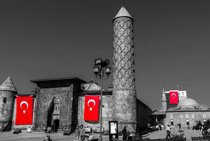 Erzurum Bayrak Sevgisi Fotoğraflarda